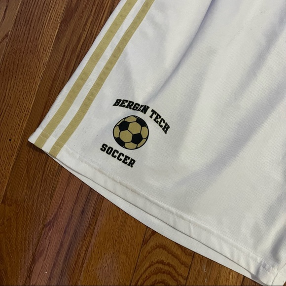 white and gold adidas shorts - Picture 2 of 4